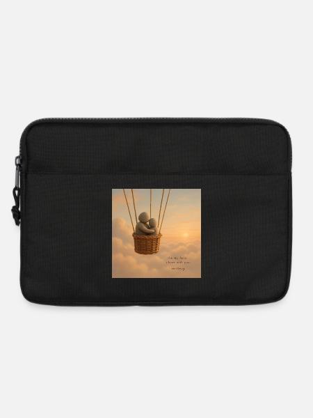 Skybound Whispers Embrace - Laptoptasche 13" - Schwarz