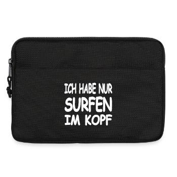 Surfen - Laptoptasche 13" - Schwarz - Vorne
