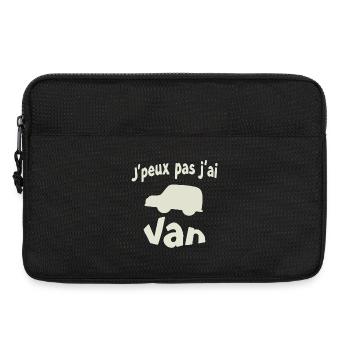 J'peux pas j'ai Van - Sacoche pour ordinateur portable 13 pouces - noir - Devant