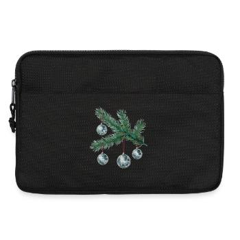 DiscoKugeln am Tannenbaum - Laptoptasche 13" - Schwarz - Vorne