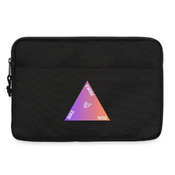 Triathlon Dreieck Gradient - Laptoptasche 13" - Schwarz - Vorne