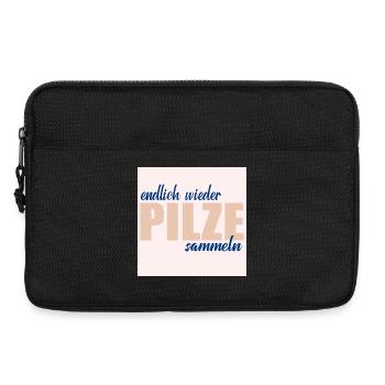 PASSE-TEMPS DE CUEILLETTE DE CHAMPIGNONS - Sacoche pour ordinateur portable 13 pouces - noir - Devant