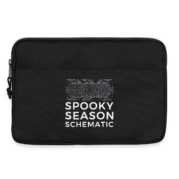 Spooky Season Schematic, Engineer Halloween tshirt - Laptop bag 13" - black - Front