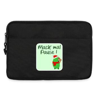 VACANCES DE NOËL CORNICHON PÈRE NOËL - Sacoche pour ordinateur portable 13 pouces - noir - Devant