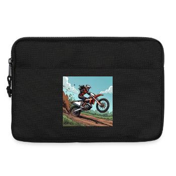 Motocross Adrenaline Trail - Laptop bag 13" - black - Front