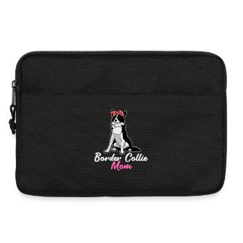 Drôle Border Collie Maman Bandana Design Amoureux des chiens - Sacoche pour ordinateur portable 13 pouces - noir - Devant