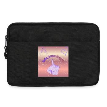 Sekt statt Sorgen - Laptoptasche 13" - Schwarz - Vorne