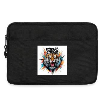 Tiger of Eternal Attitude - Laptop bag 13" - black - Front