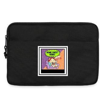 Home Sweet Home Cartoon abgesetzt - Laptoptasche 13" - Schwarz - Vorne