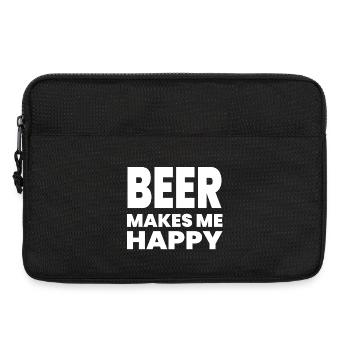 Bier - Laptoptasche 13" - Schwarz - Vorne