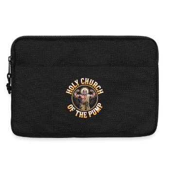 Sanctifiés soient tes gains - Funny Jesus Gym Meme - Sacoche pour ordinateur portable 13 pouces - noir - Devant