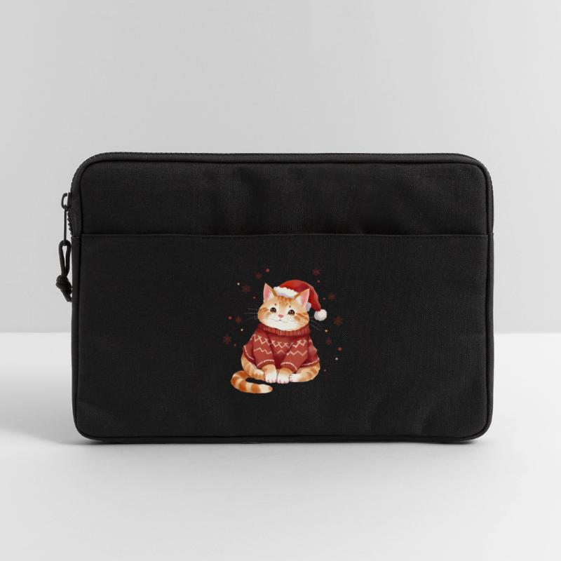 Conception de pull de Noël chat confortable Sacoche pour ordinateur portable 13 pouces