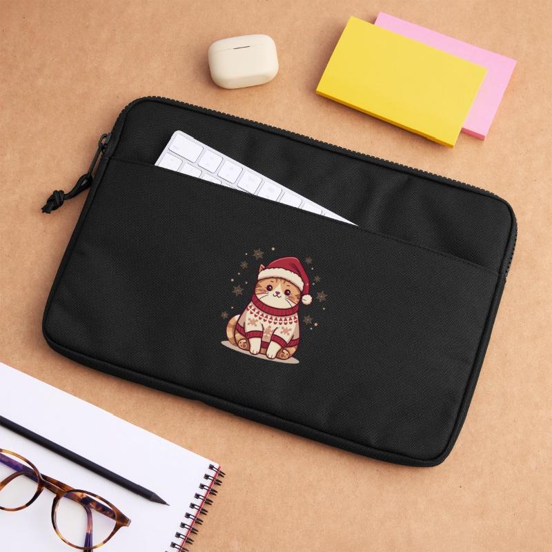 Conception de pull de Noël confortable pour chat Sacoche pour ordinateur portable 13 pouces