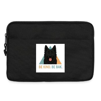 Be Kind Be Bak Hundedesign - Laptoptasche 13" - Schwarz - Vorne