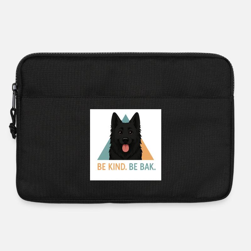 Be Kind Be Bak Hundedesign - Laptoptasche 13" - Schwarz
