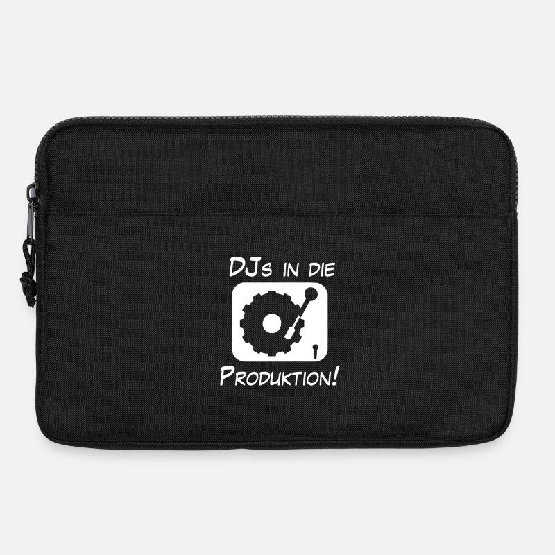 DJs in die Produktion - Laptoptasche 13" - Schwarz