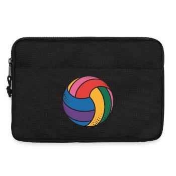 Colorful volleyball for sports lovers - Laptop bag 13" - black - Front