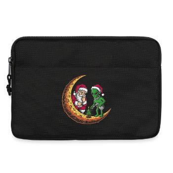 Alien Santa Mondweihnacht - Laptoptasche 13" - Schwarz - Vorne