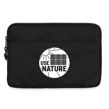 USE NATURE - Laptop bag 13" - black - Front