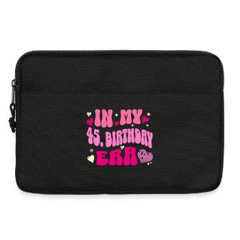 In meiner 45 Geburtstag Ära - Laptoptasche 13" - Schwarz - Vorne