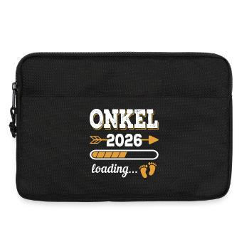 Onkel 2026 Loading Zukünftiger Onkel Geschenk - Laptoptasche 13" - Schwarz - Vorne