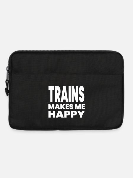 Züge - Laptoptasche 13" - Schwarz