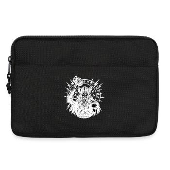 Odin avec le cercle de runes de foudre de Thorhammer Mjölnir - Sacoche pour ordinateur portable 13 pouces - noir - Devant
