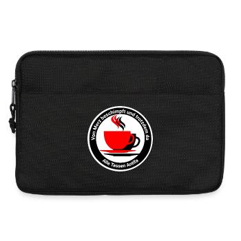 Alle Tassen Antifa - Laptoptasche 13" - Schwarz - Vorne