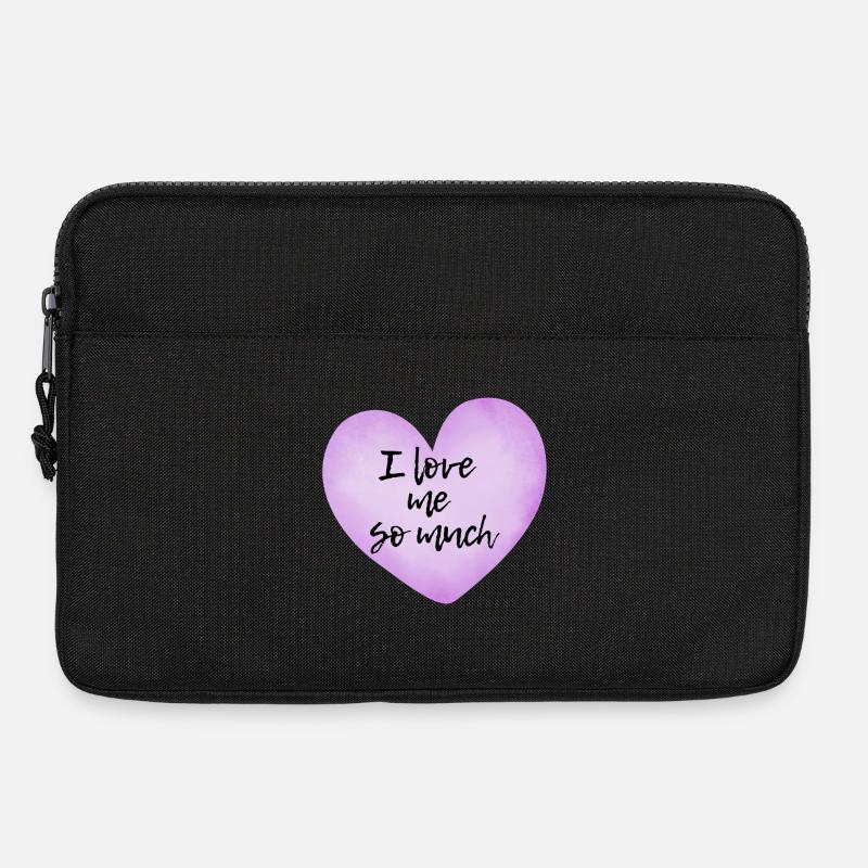 I love me so much - Selflove Statement  - Laptoptasche 13" - Schwarz