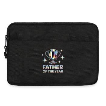 Père de l’année - T-shirt papa drôle - Sacoche pour ordinateur portable 13 pouces - noir - Devant
