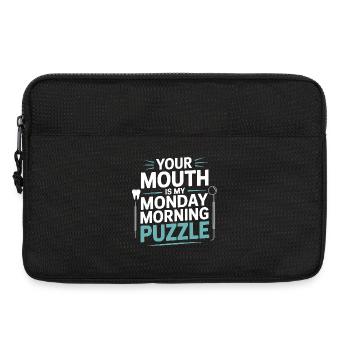 Zahnarztpraxis Mundgesundheit Design - Laptoptasche 13" - Schwarz - Vorne