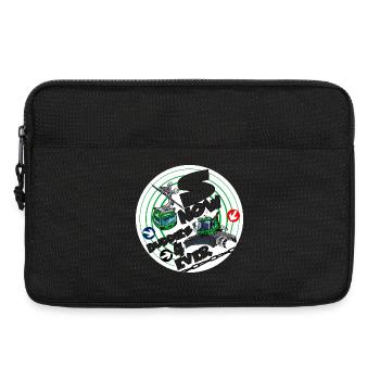 1423-snow_buddies_groen - Laptop bag 13" - black - Front