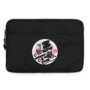 1423-snow_buddies_rood - Laptop bag 13" - black - Front