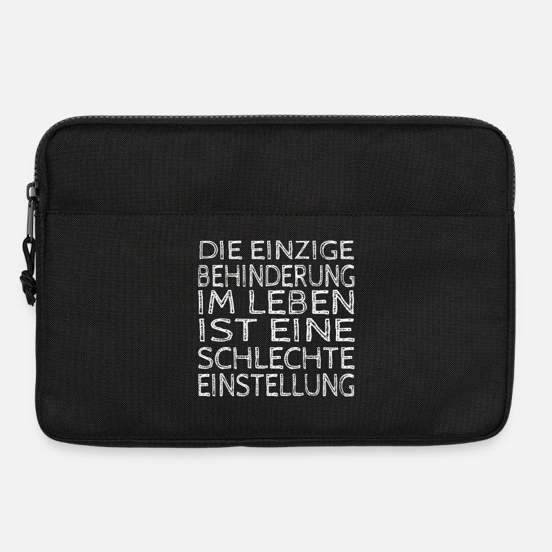 The only disability: Poor attitude - Laptop bag 13" - black