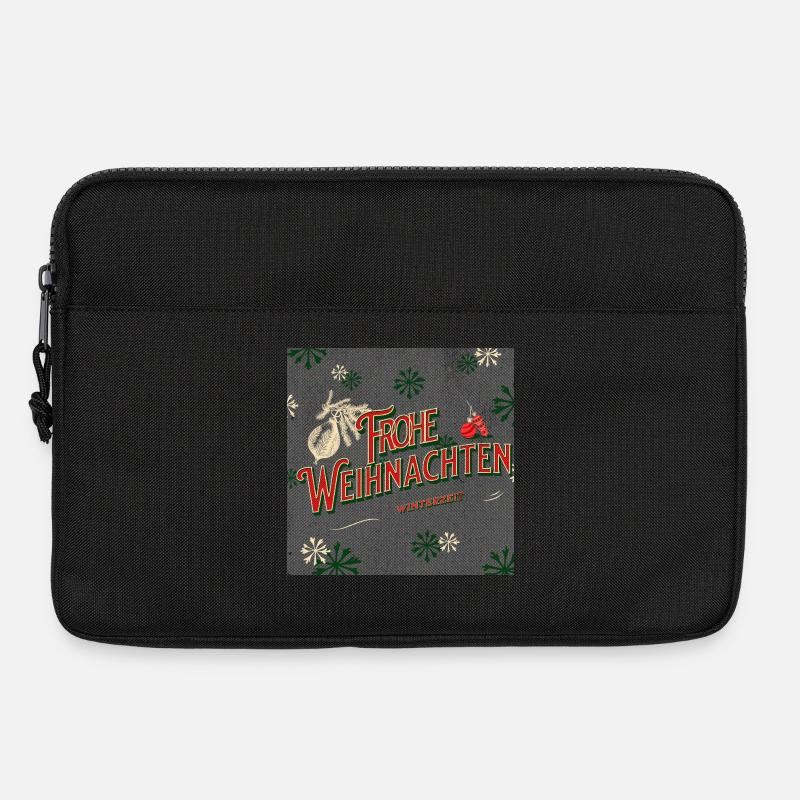 Frohe Weihnachten - Laptoptasche 13" - Schwarz