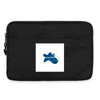 Gute Vibes Blau Logo - Laptop bag 13" - black - Front