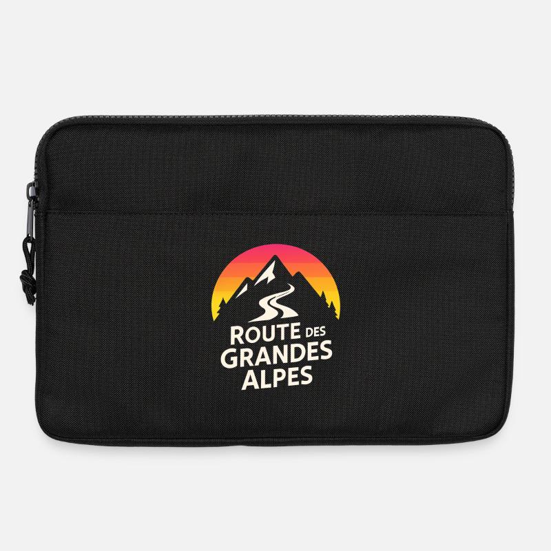 Alps Route Berg Logo - Laptoptasche 13" - Schwarz