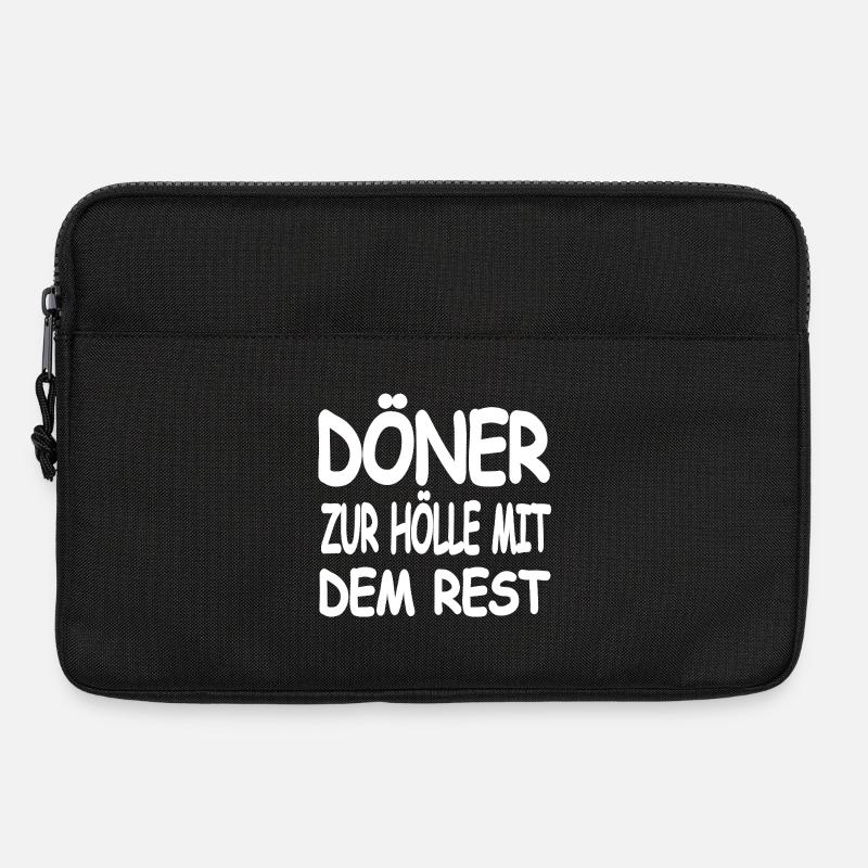 Döner - Laptoptasche 13" - Schwarz