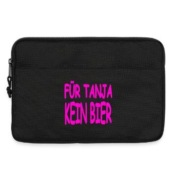 Bier - Laptoptasche 13" - Schwarz - Vorne