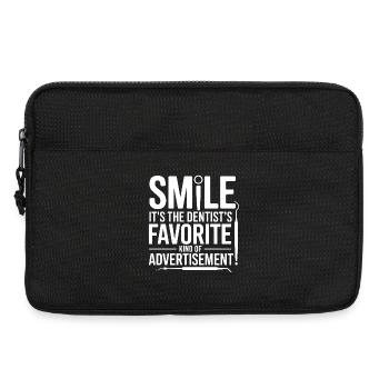 Spécialiste dentaire du sourire à engrenages - Sacoche pour ordinateur portable 13 pouces - noir - Devant
