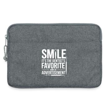 Gear Driven Smile Dental Specialist  - Laptop bag 13" - heather grey - Front