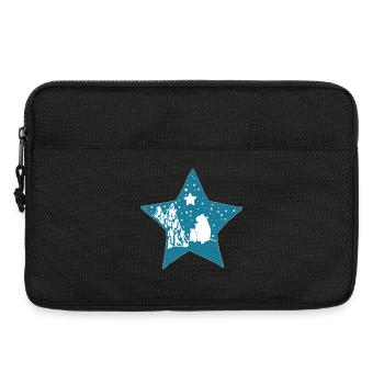 Eisbaer_im_Stern - Laptop bag 13" - black - Front