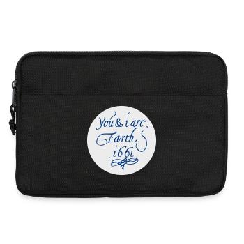 You & I are Earth 1661 - Laptop bag 13" - black - Front