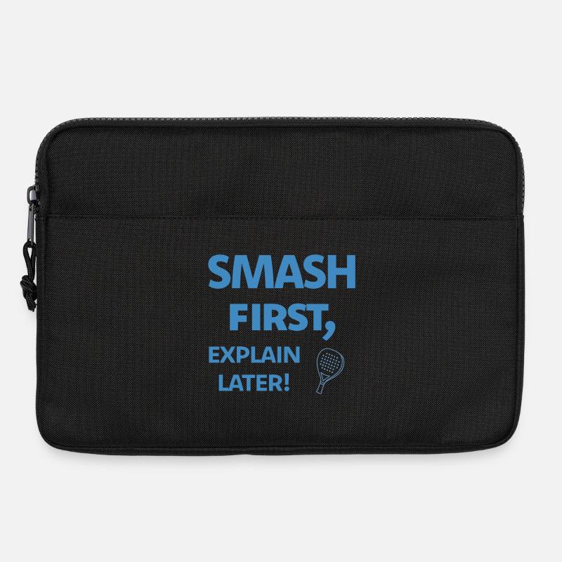 Smash First Explain Later Padel - Laptoptasche 13" - Schwarz