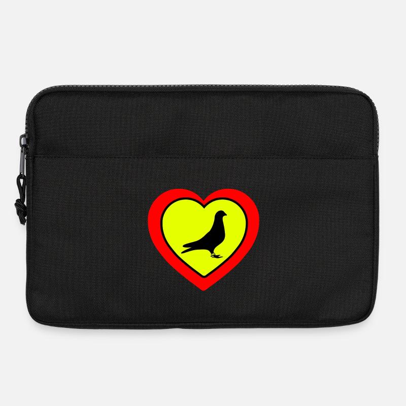 Tauben - Laptoptasche 13" - Schwarz