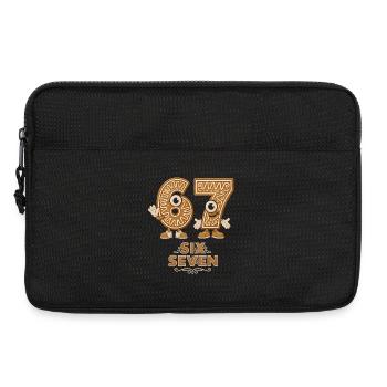 Funny 6 7 Christmas Meme Santa Saying Shirt - Laptop bag 13" - black - Front