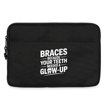 Cabinet d’orthodontiste Straight Smile Art - Sacoche pour ordinateur portable 13 pouces - noir - Devant