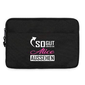 So gut kann nur eine Alice aussehen - Laptoptasche 13" - Schwarz - Vorne