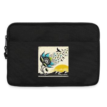 Migration des oiseaux - Sacoche pour ordinateur portable 13 pouces - noir - Devant