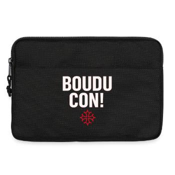 Verdammter Idiot! - Laptoptasche 13" - Schwarz - Vorne